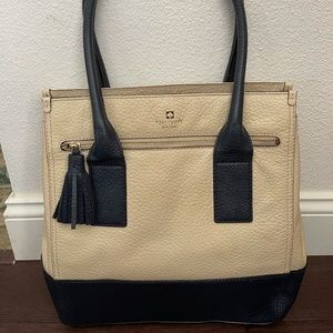 Navy and Ivory Kate Spade Tote